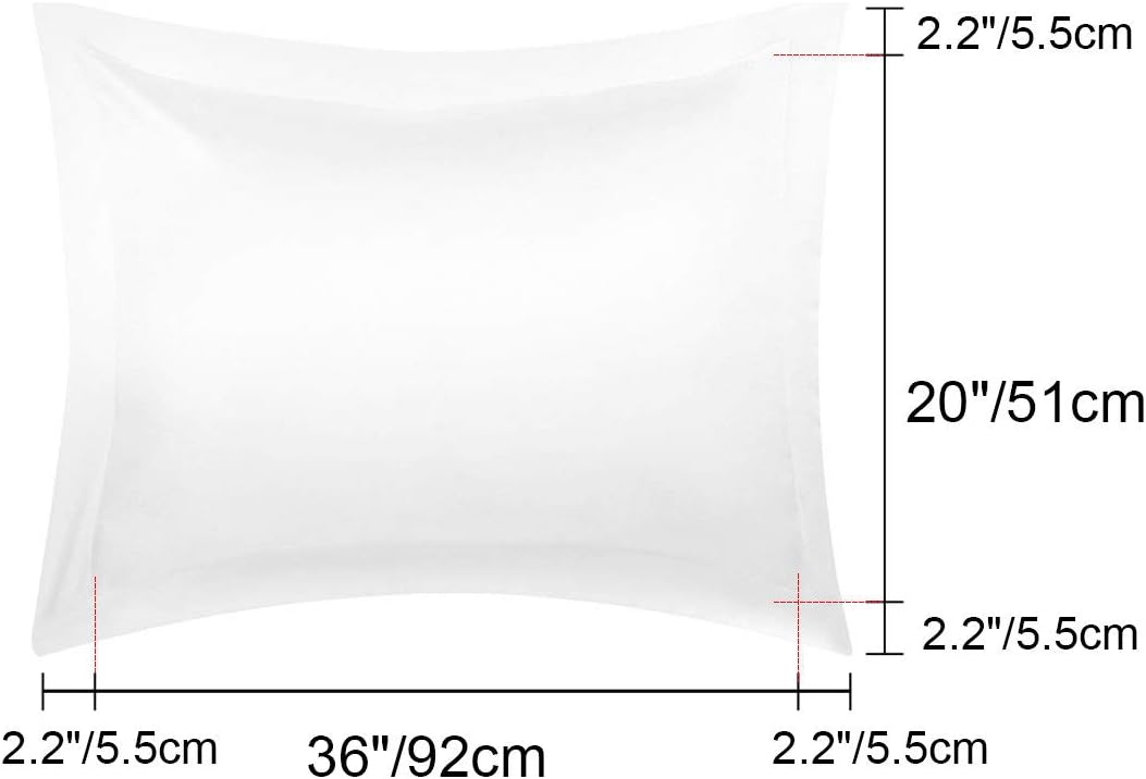 2 Pack Satin Pillowcase for Hair and Skin, Euro Sham Pillow