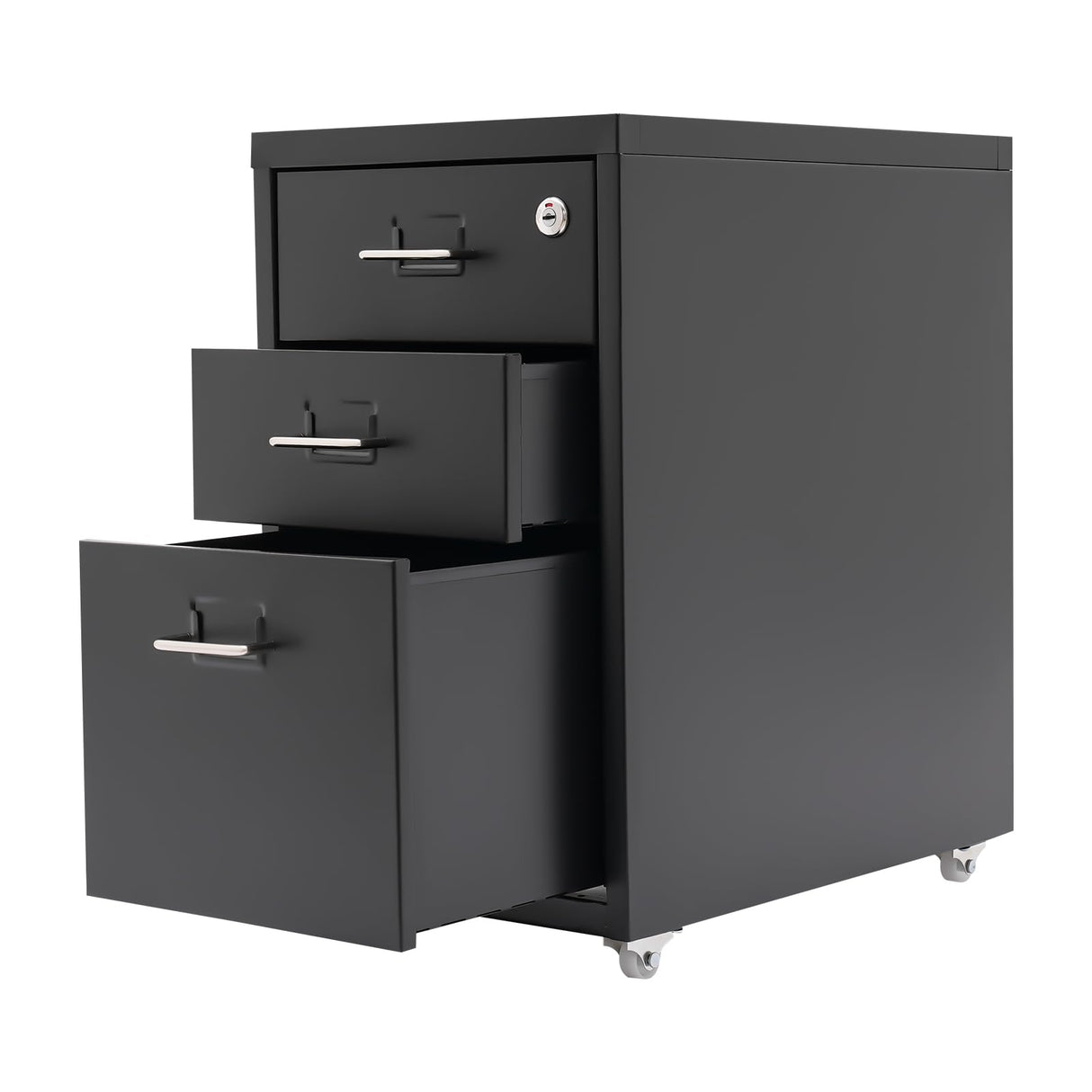 3 Drawer File Cabinets with Lock,Metal Filing Storage Cabinets,Locking Vertical File