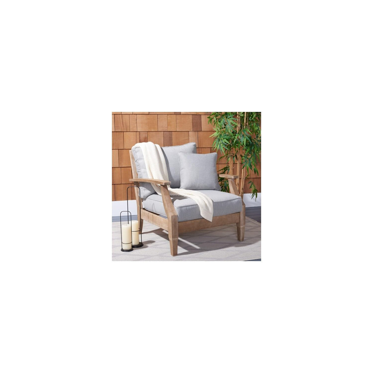 Outdoor Couture Collection CPT1011 Armchair, Natural/Grey