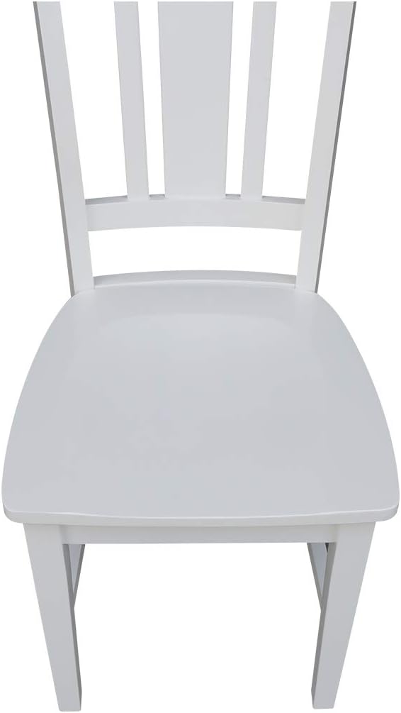 30X30 2 San Remo Chairs Dining Table, White