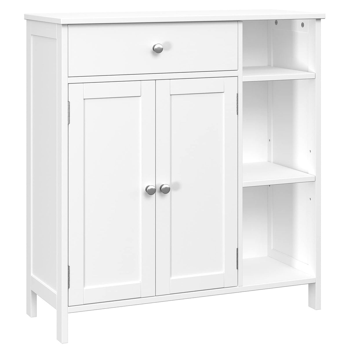 Bathroom Cabinet with Open Shelf, Large Pantry Cabinet with Doors
