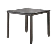 5 Piece Counter Height Dinning Table Set with 4 Chairs, Padded Seats, Gray
