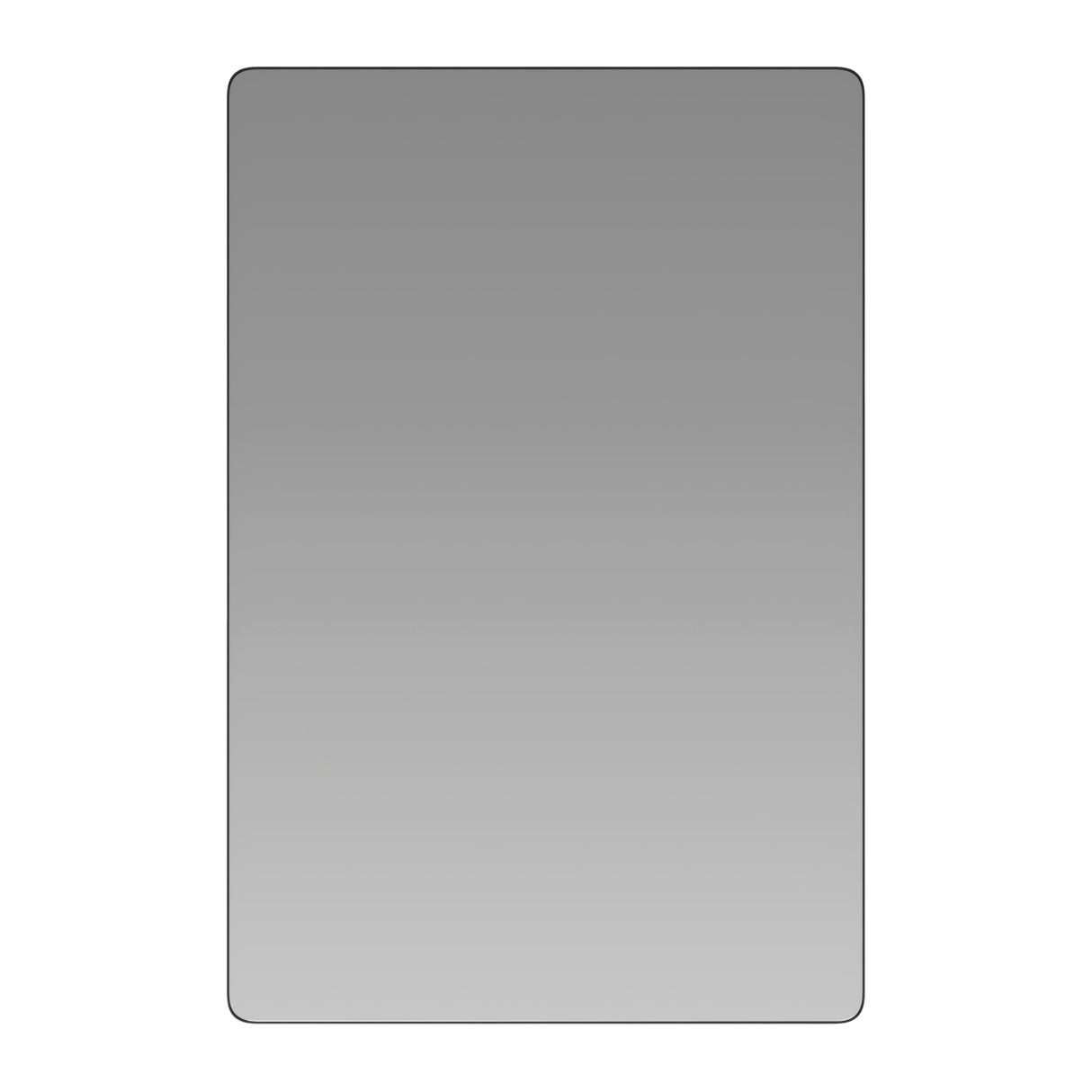 Large Rectangular Wall Mirror - Black Metal Frame - 24" x 36" Mirror for Bathroom,