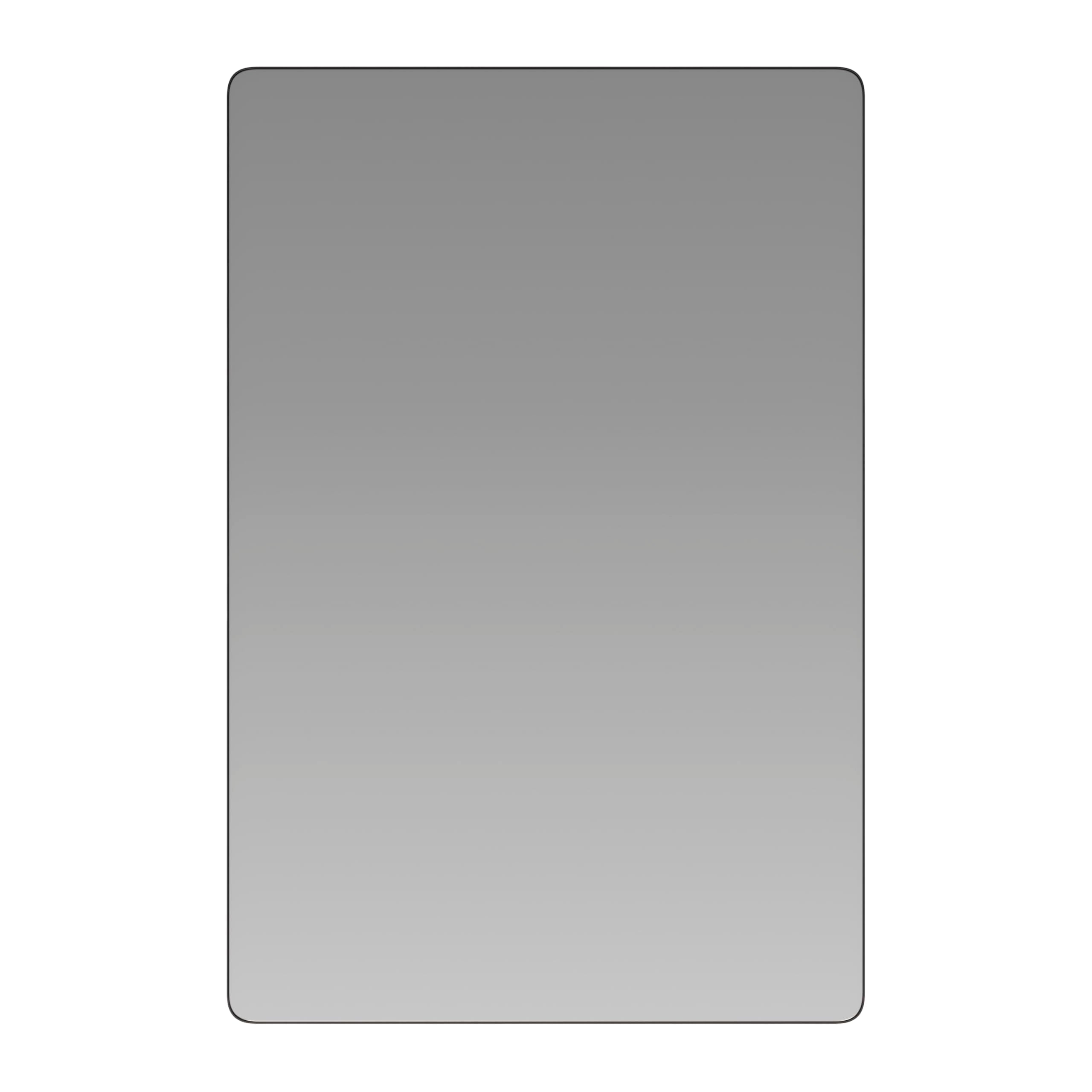 Large Rectangular Wall Mirror - Black Metal Frame - 24" x 36" Mirror for Bathroom,