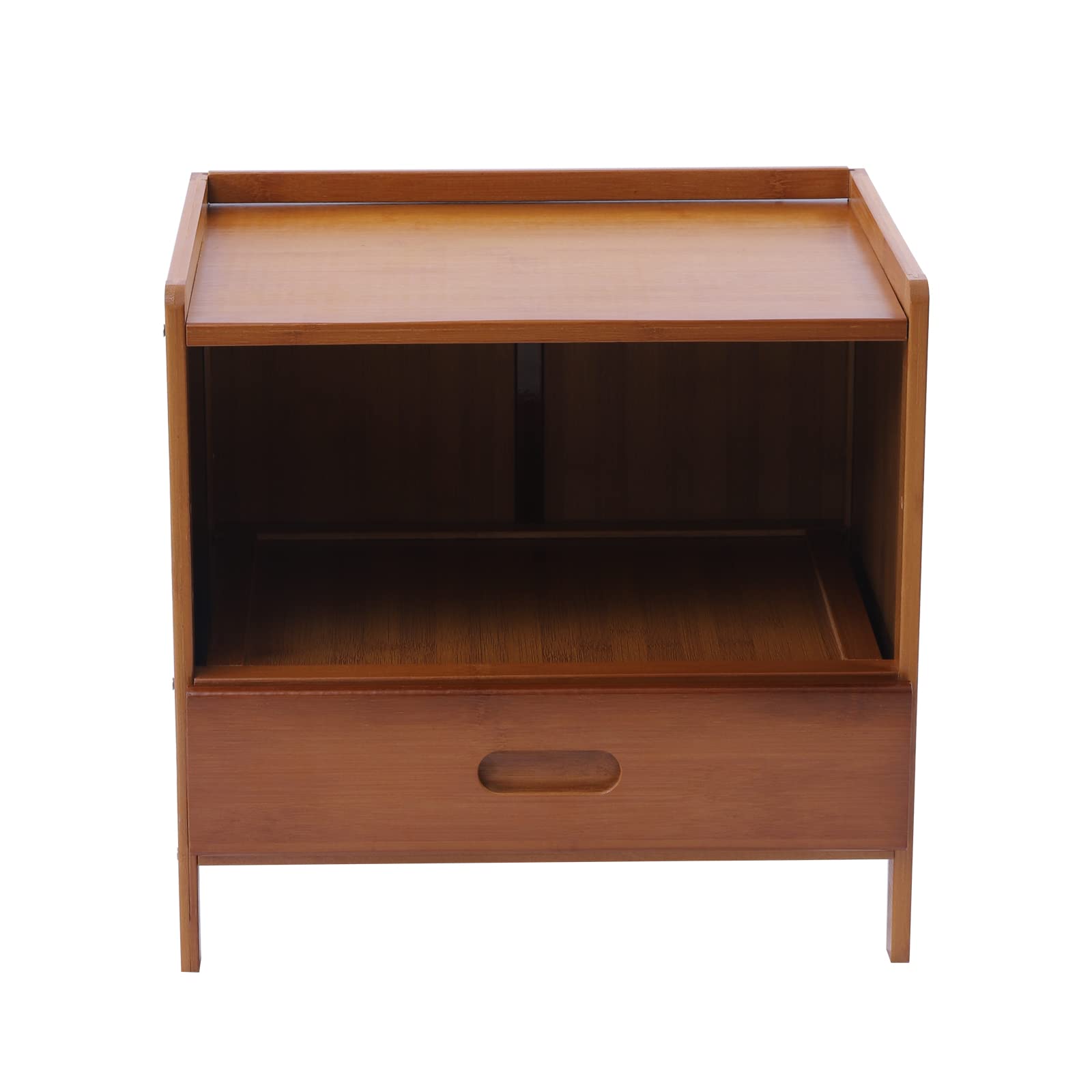 Nightstand with Drawer and Open Shelf,Small Side End Table