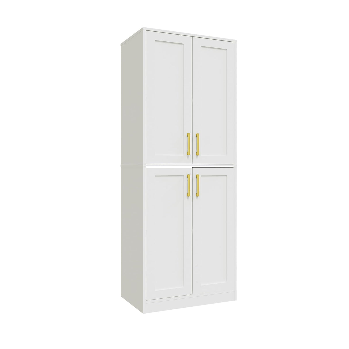 Storage Cabinet, Kitchen Cabinet with Doors & Shelf, Tall Storage Cabinet for Bathroom,
