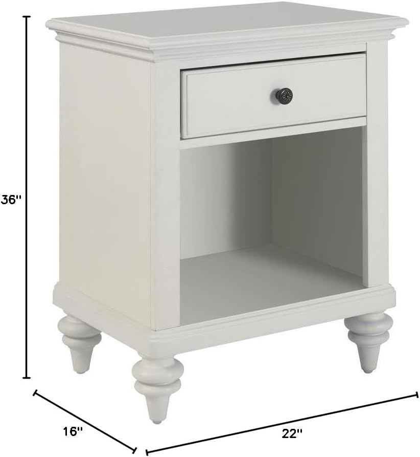 Bermuda White Night Stand by Home Styles