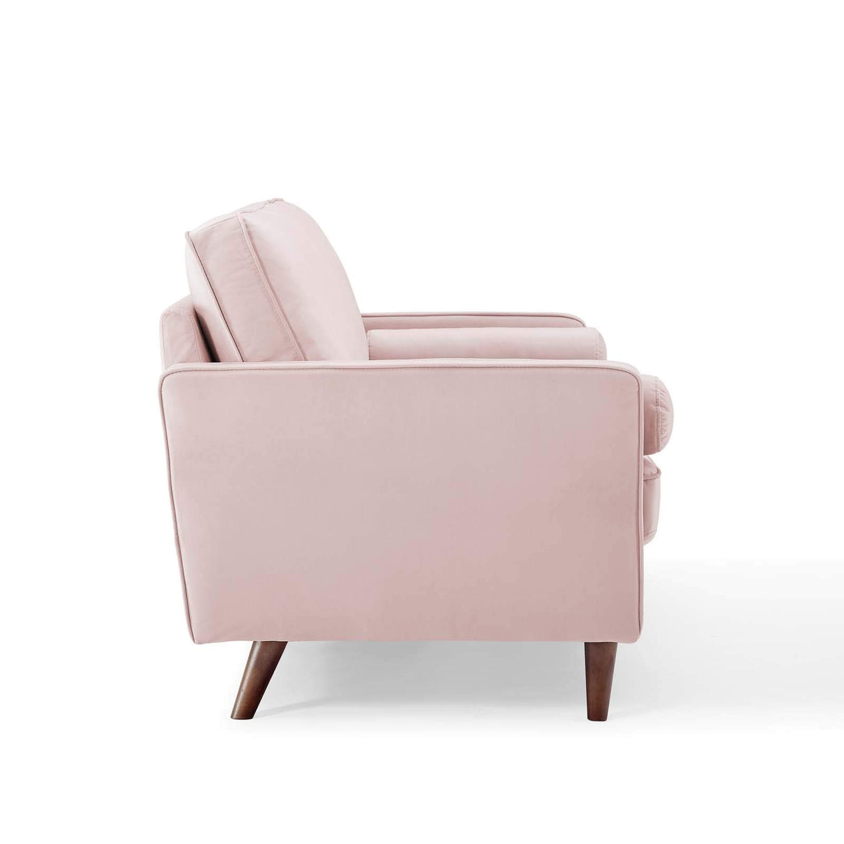 Valour Performance Velvet Loveseat, Pink Valour Performance Velvet Loveseat