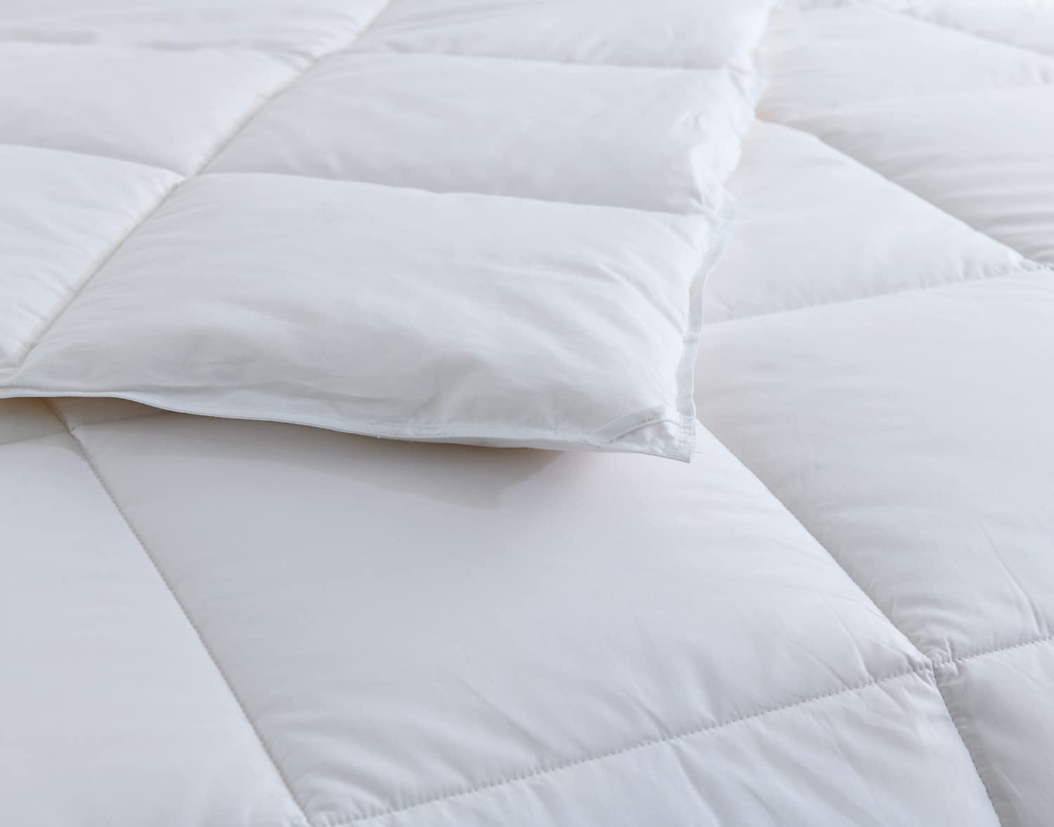 300 Thread Count Cotton Filled Comforter, White, Twin