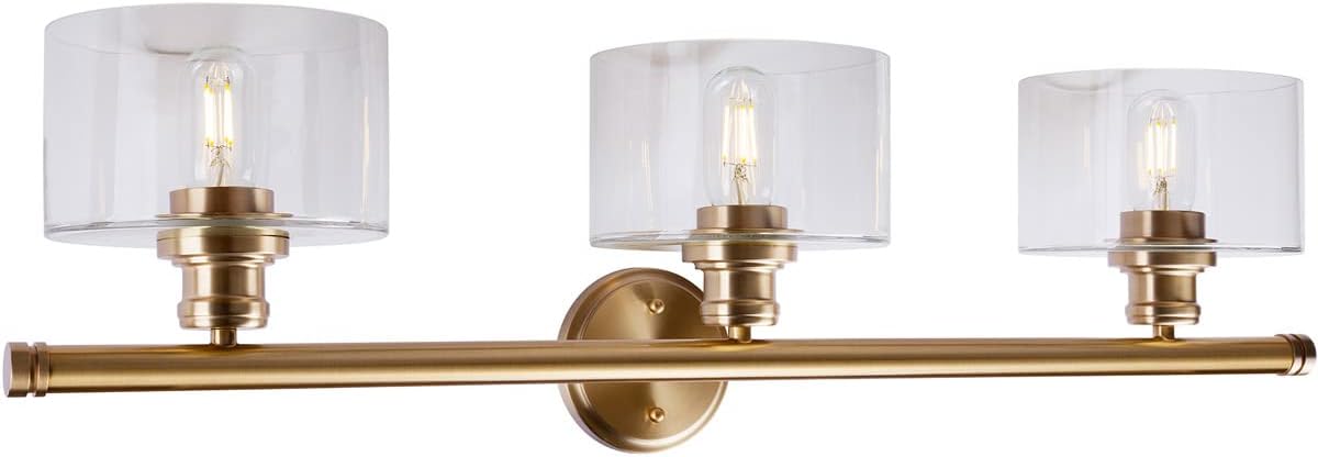 Zane - 3 Light Bath Vanity in Transitional Style-9.25 Inches Tall and 32.75 Inches Wide-Soft Gold Finish