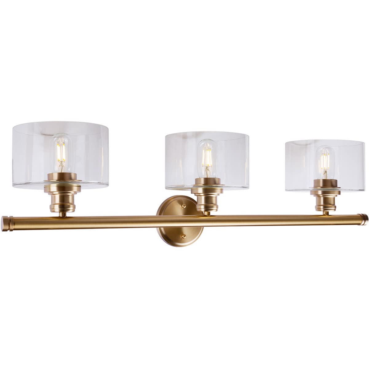 Zane - 3 Light Bath Vanity in Transitional Style-9.25 Inches Tall and 32.75 Inches Wide-Soft Gold Finish