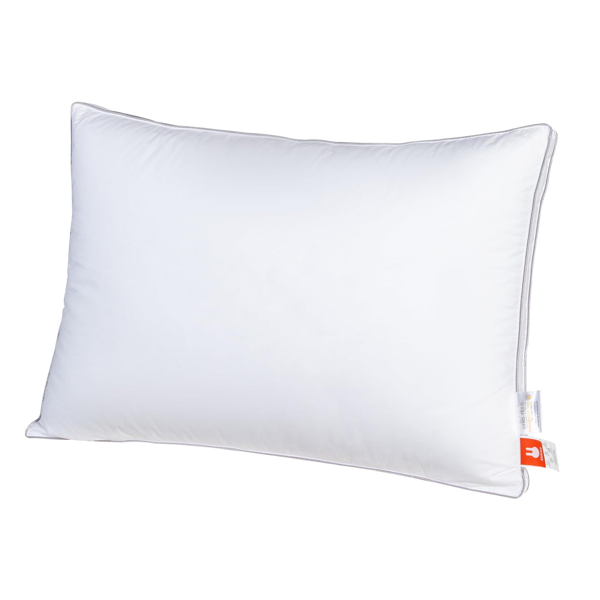 Goose Down Pillow for Sleeping, 600 Fill Power Down Feather Pillows, Soft Down Gusseted Pillow Inserts Cotton Cover Relieve