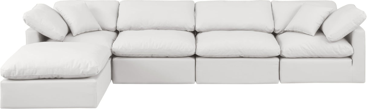 146Cream-Sec5A Indulge Collection Modern | Contemporary Modular Sectional