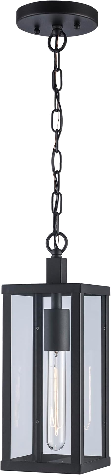 Lighting 40381 BK Outdoor Avalon 14.5" Wall Lantern, Black