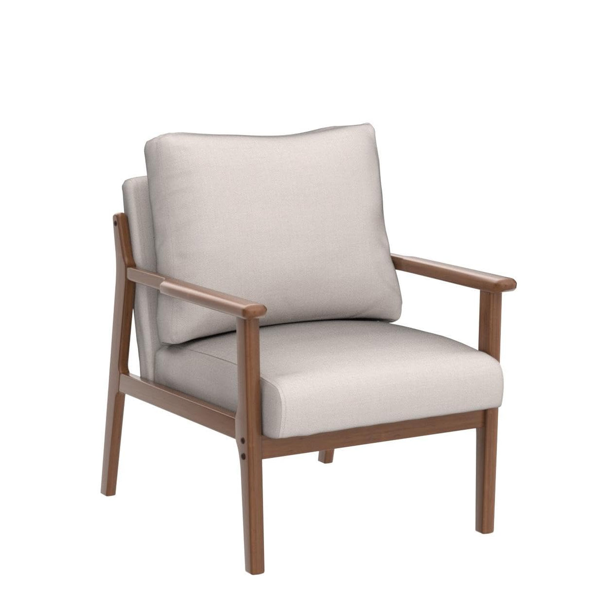 Chairs Set of 2,Modern Accent Chair with Wood Frame,Upholstered Living Room Chairs