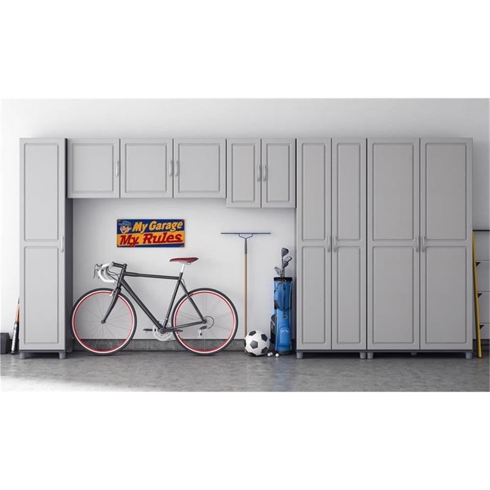 Contemporary Transitional 54" Wall Cabinet in Gray