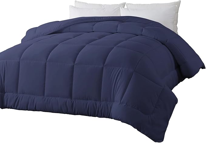 Down Alternative Comforter Twin Duvet Insert with Corner Tabs, All Season Quilted Bed Comforter Box-Stitched