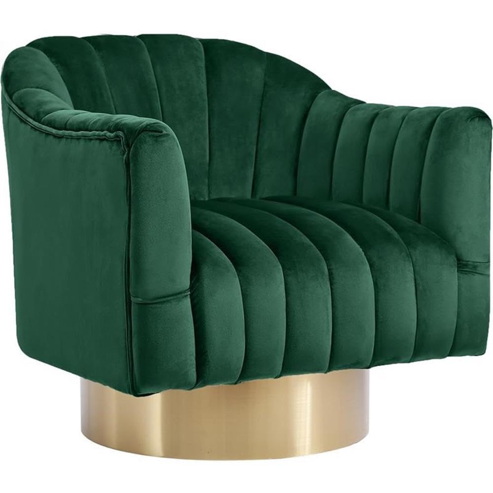 Farrah Collection Modern | Contemporary Velvet Upholstered Accent Chair