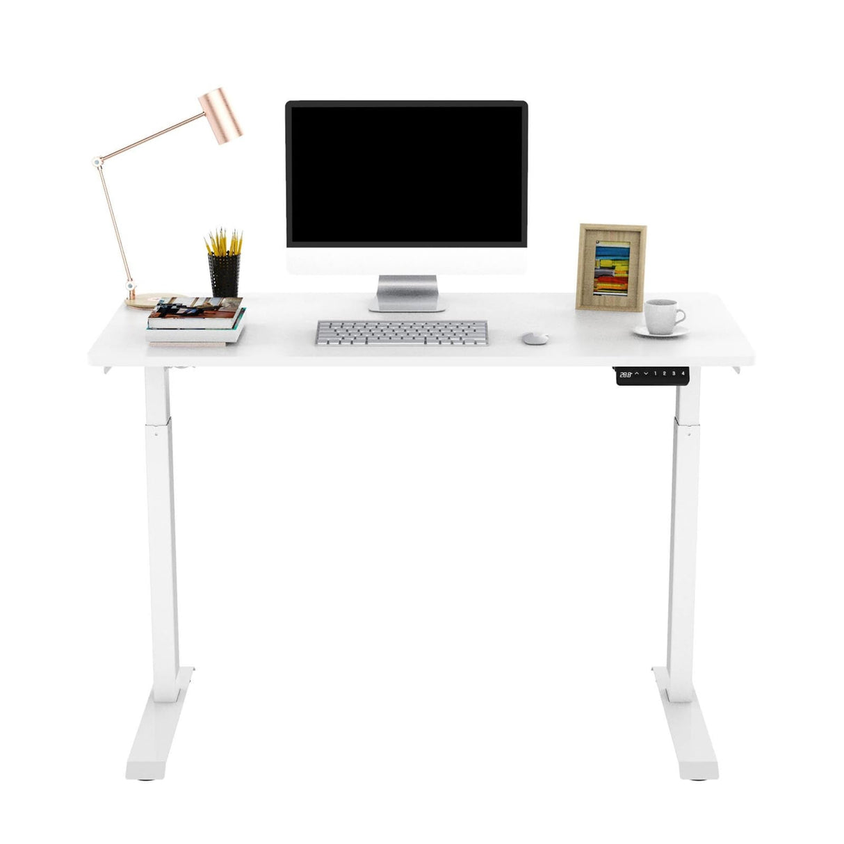 Essential Standing Desk Quick Install 48 x 24 Inches Whole-Piece Desk Board Electric