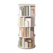 Tier Rotating Bookshelf Tower, 360° Display Floor Standing Book Organizer, Corner