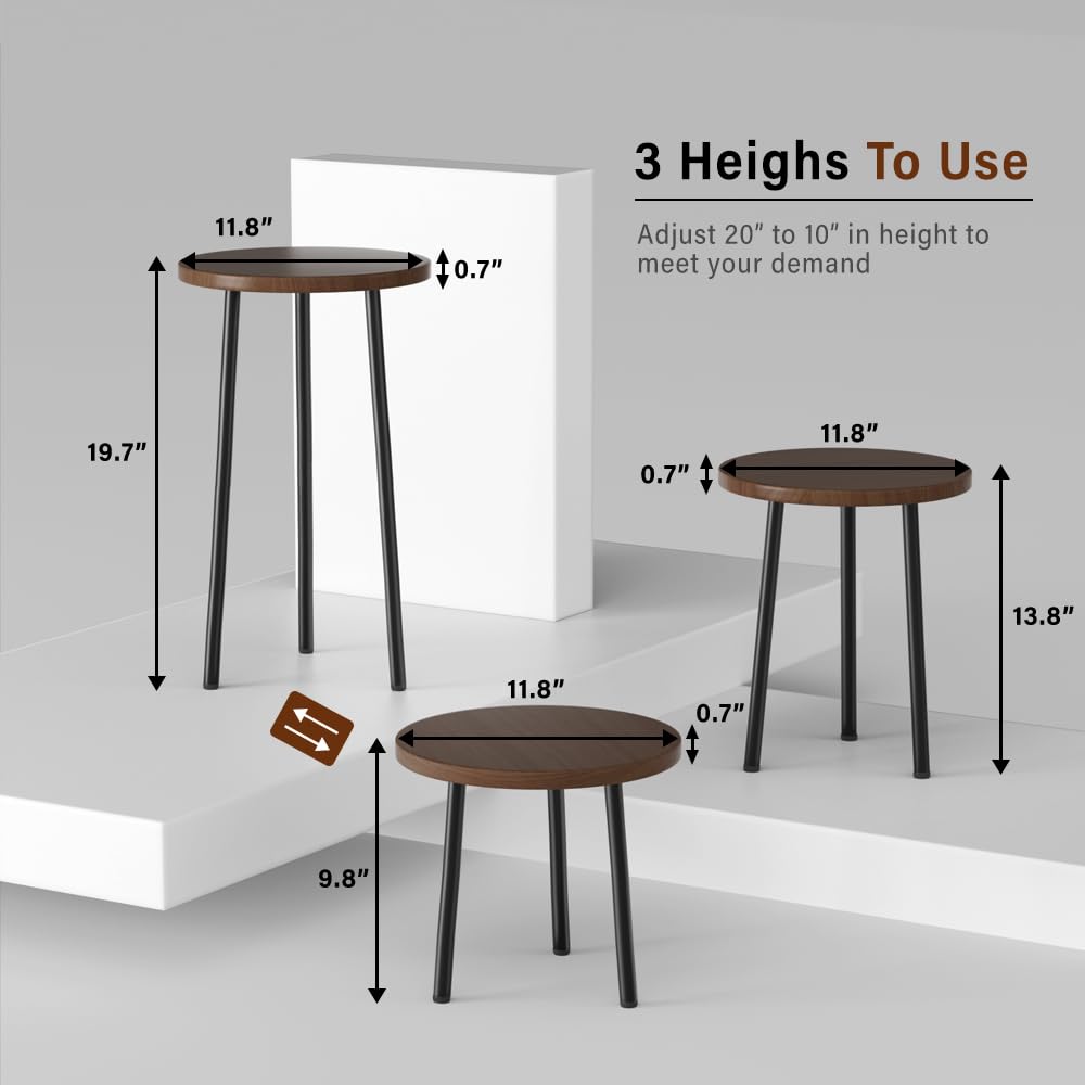 SAKSUN Plant Stand Indoor, Mid Century Plant Holder 2 Pack , Corner Plant Stand Modern Plant Table for Indoor Plants Home & Garden Decor , Outdoor Plant Stands for Patio Garden Office Living Room