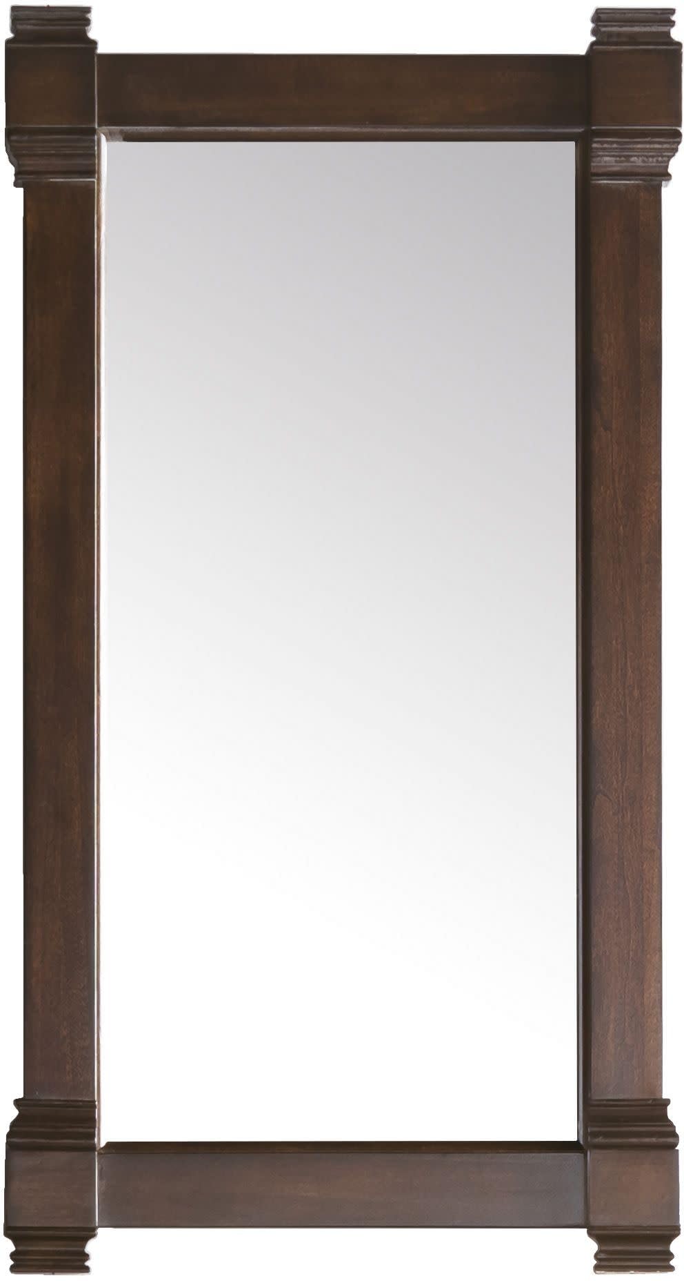 22 in. Mirror in Burnished Mahogany Finish