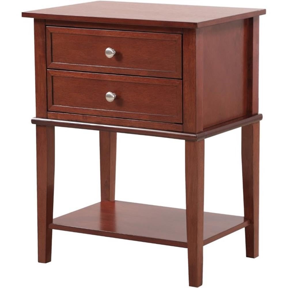 Newton 2 Drawer Nightstand in Cherry
