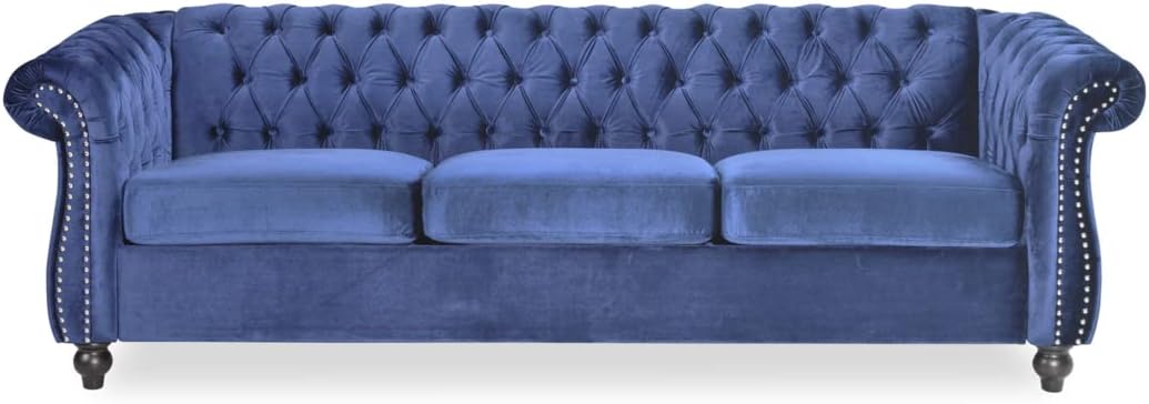Norma Sofas, Midnight Blue, Dark Brown