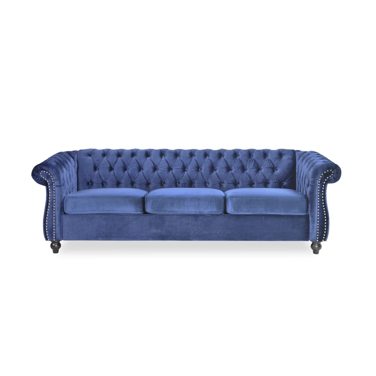 Norma Sofas, Midnight Blue, Dark Brown