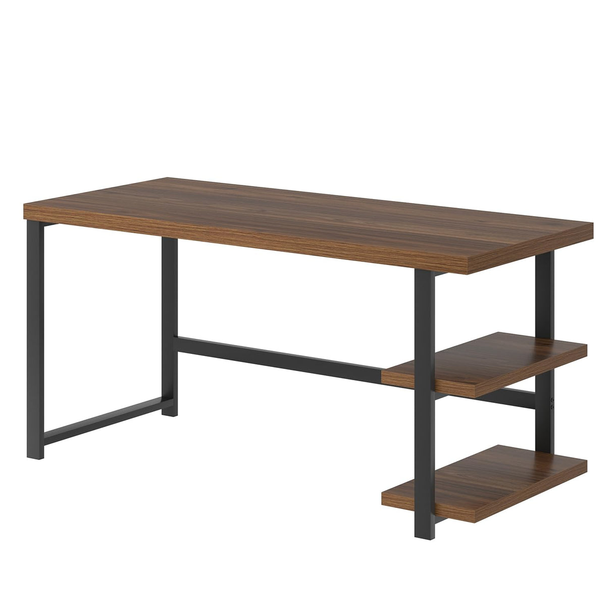 Modern Computer Desk, Wood Home Office Desk, Study Writing Gaming Table Workstation