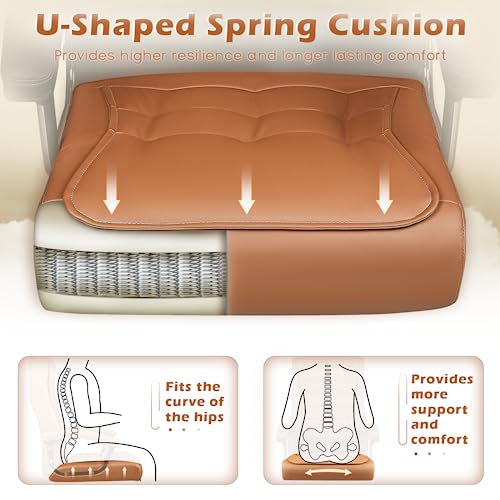 Big and Tall Office Chair,350lbs Leather Office Chair for Heavy People