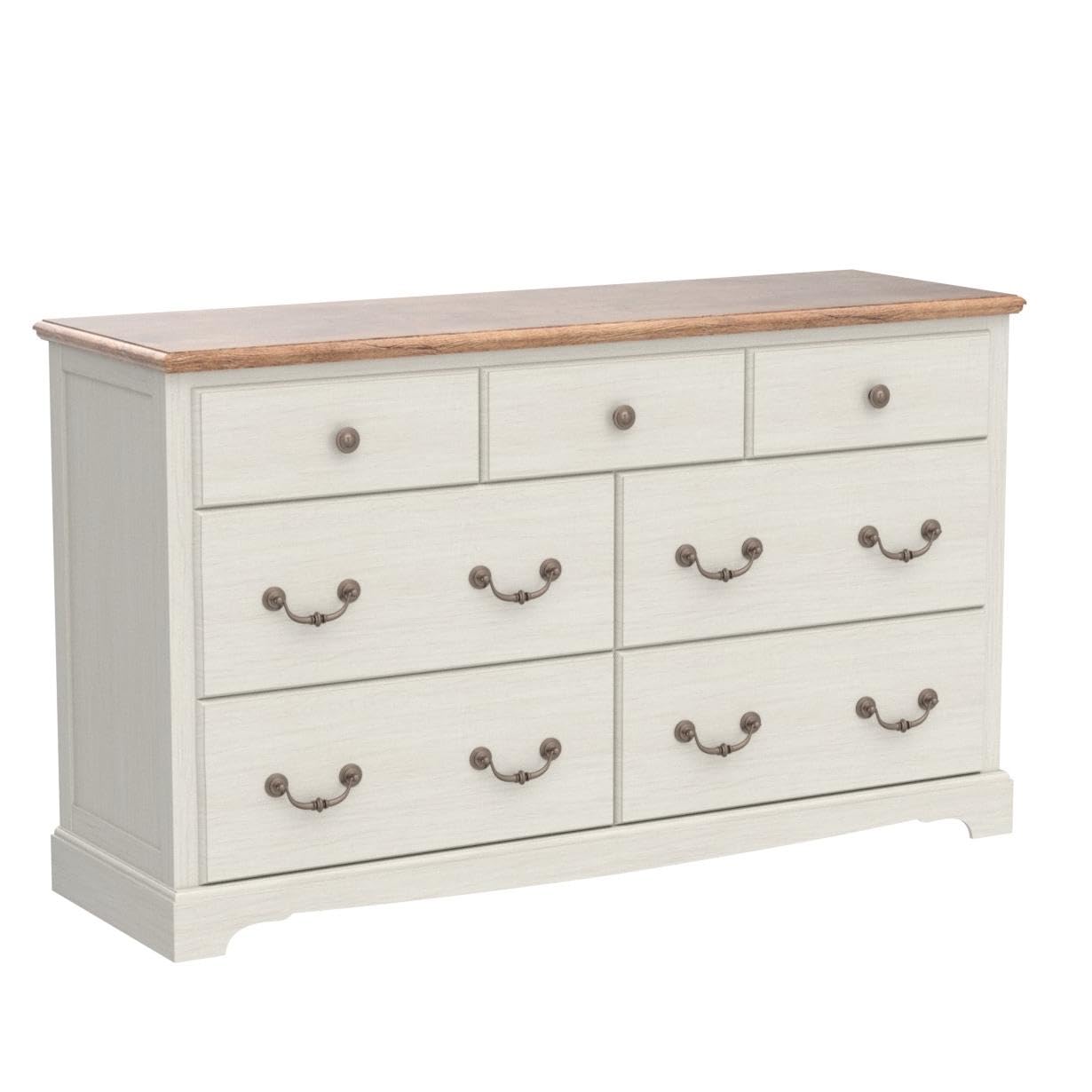 7 Drawers Dresser Chests for Bedroom, Wood Vintage Chests