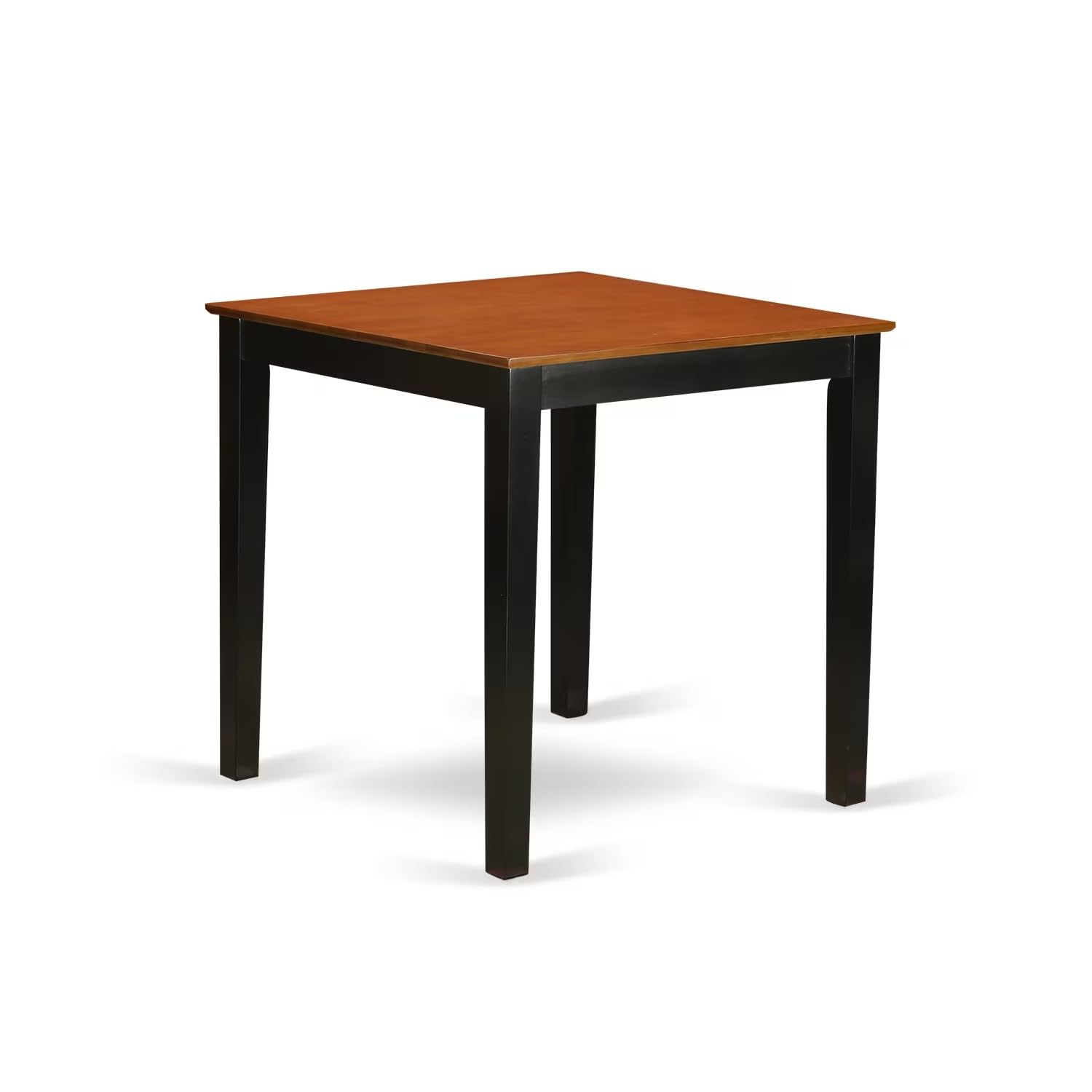 PBCH5-BLK-W 5 Piece Kitchen Counter Height Dining Table Set Includes a Square Dining