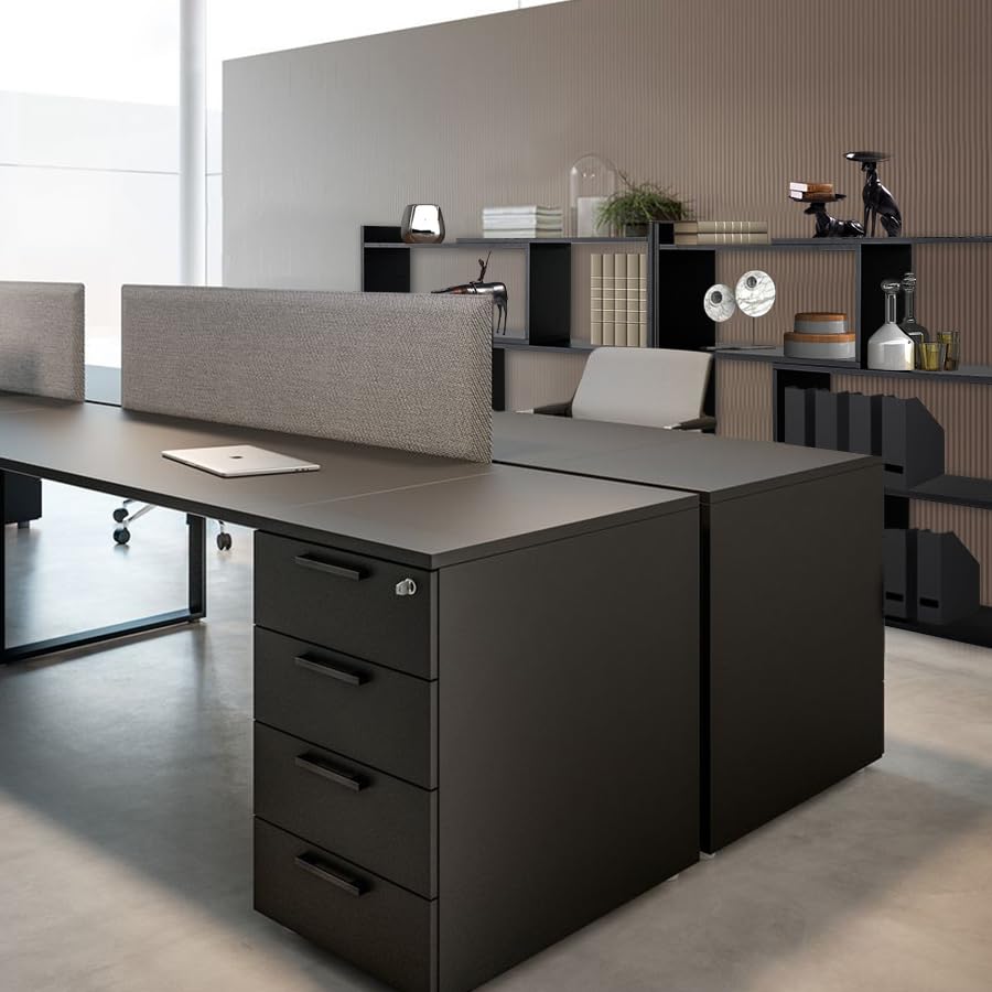 Tier Shelving Unit, Expandable 30-55 inch Wide, Large Corner Bookcase, Freestanding Book Storage Shelves for Home and Commercial Use, Black