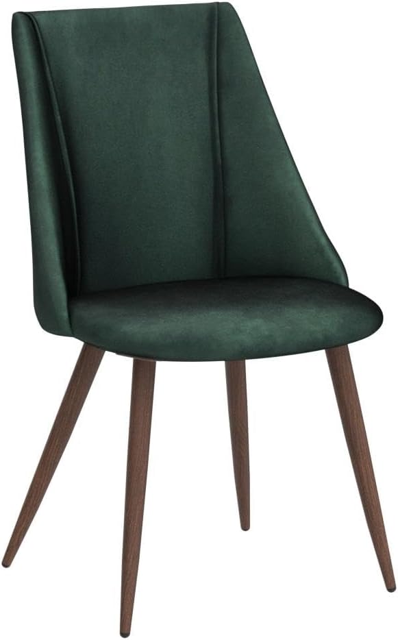 Dining Chairs Set of 2, Velvet Upholstered Kitchen Chairs Modern Dining Room Side Chairs