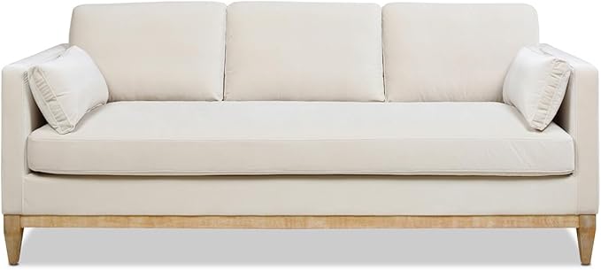 Knox 84" Modern Farmhouse Velvet Living Room Sofa Couch