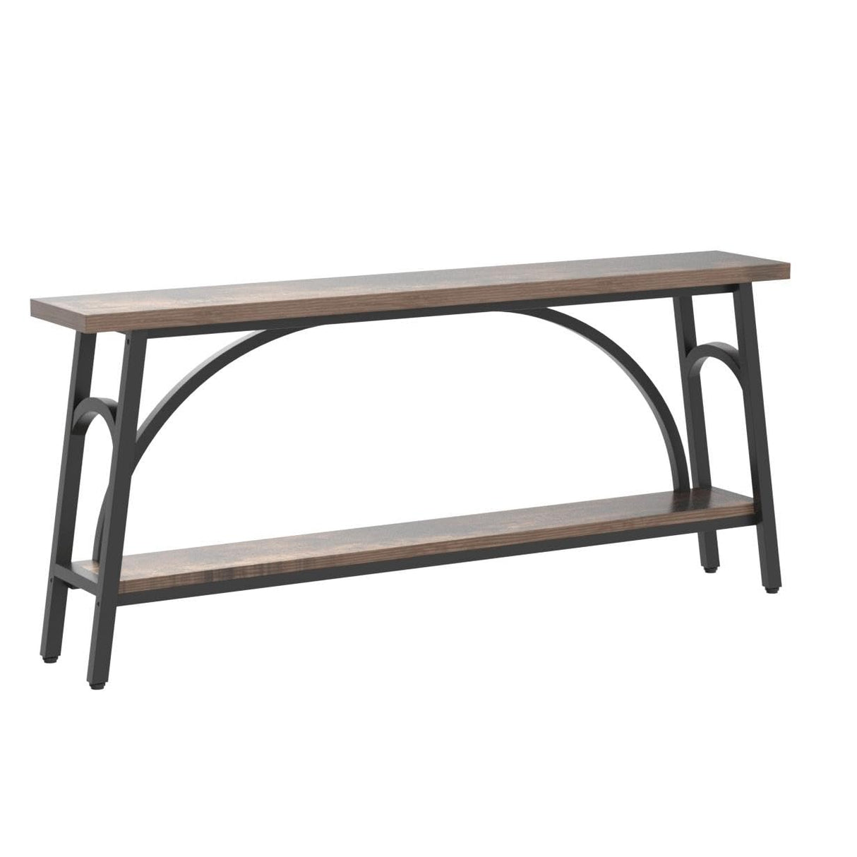 Extra Long Sofa Tables, 70.8”Console Table for Entryway, Wood Console Table 2 Tier TV Stand,