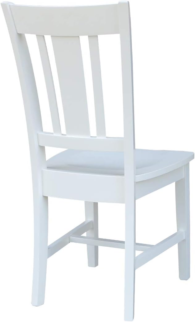 30X30 2 San Remo Chairs Dining Table, White