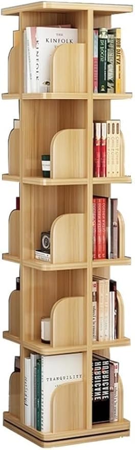 bookcases Rotating Bookshelf 360° Book Storage Rack Picture Book Rack Living Room
