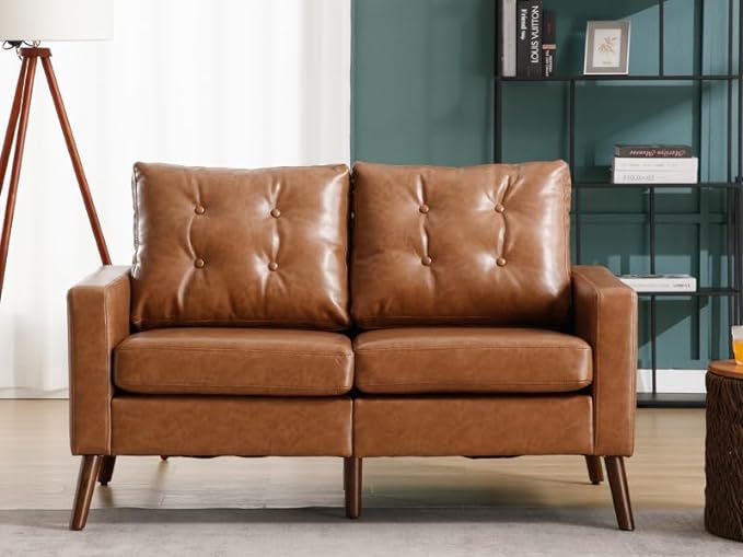 StoneCraft Arlo Tufted Accent Armchair – PU Leather