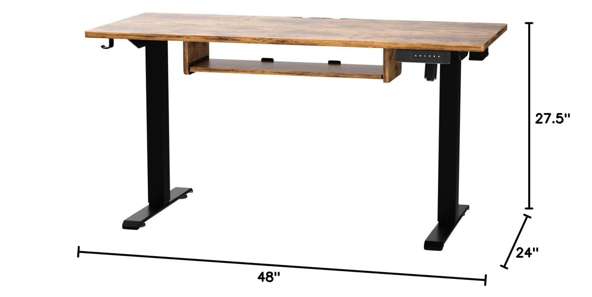 Standing Desk Adjustable Height with Extra Large Keyboard Tray, Electic Adjustable Desk