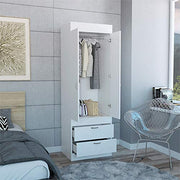 Lisboa 2 Spacious Drawer 2 Door Cabinet Bedroom Armoire