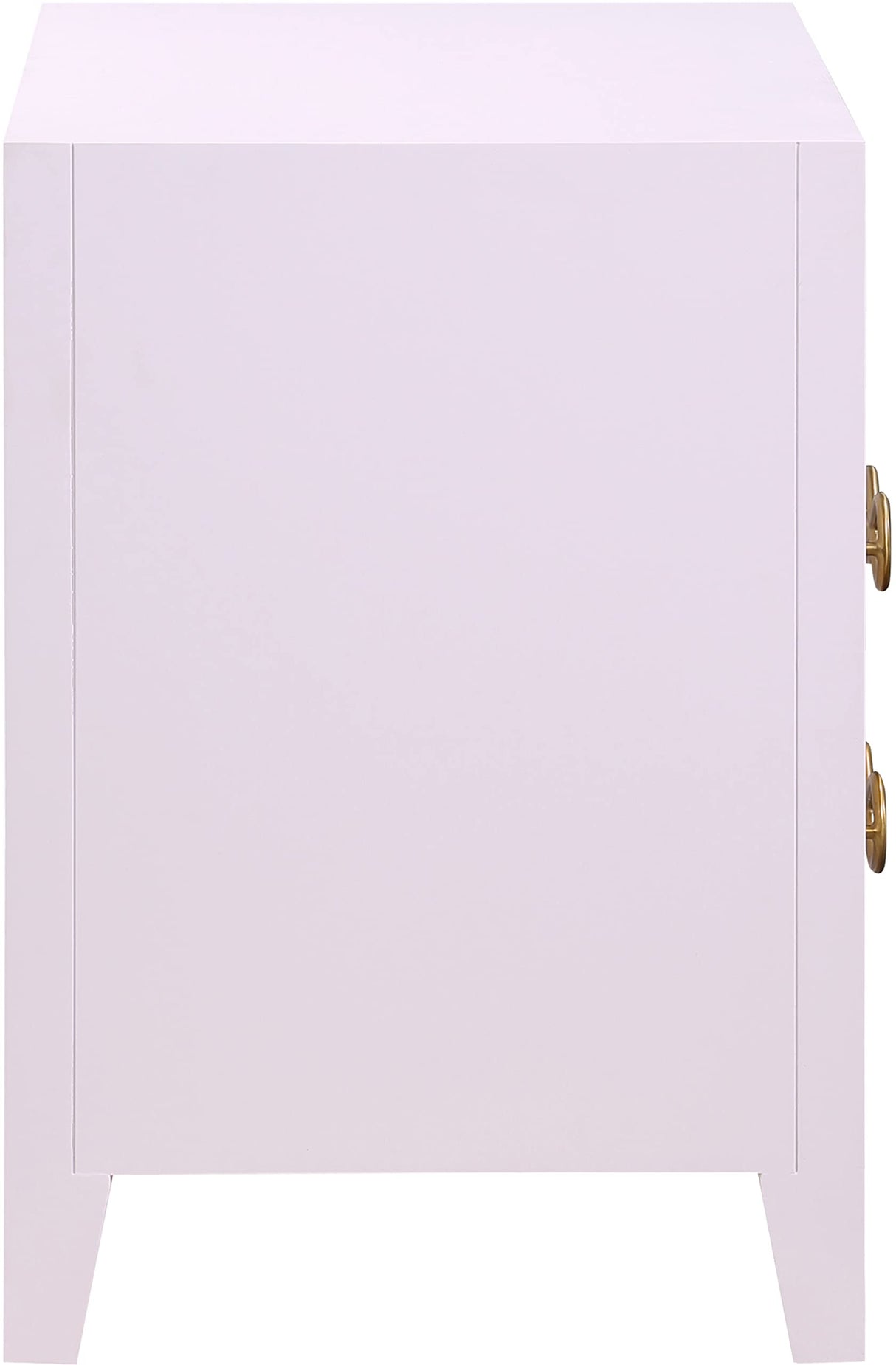 Meridian Furniture Bowtie Collection Modern | Contemporary Nightstand, 26" W x 18" D x 26" H, Pink