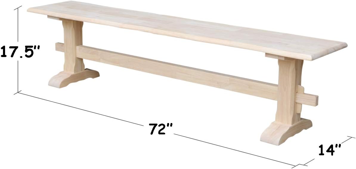 Concepts Live Edge Bench, Brown