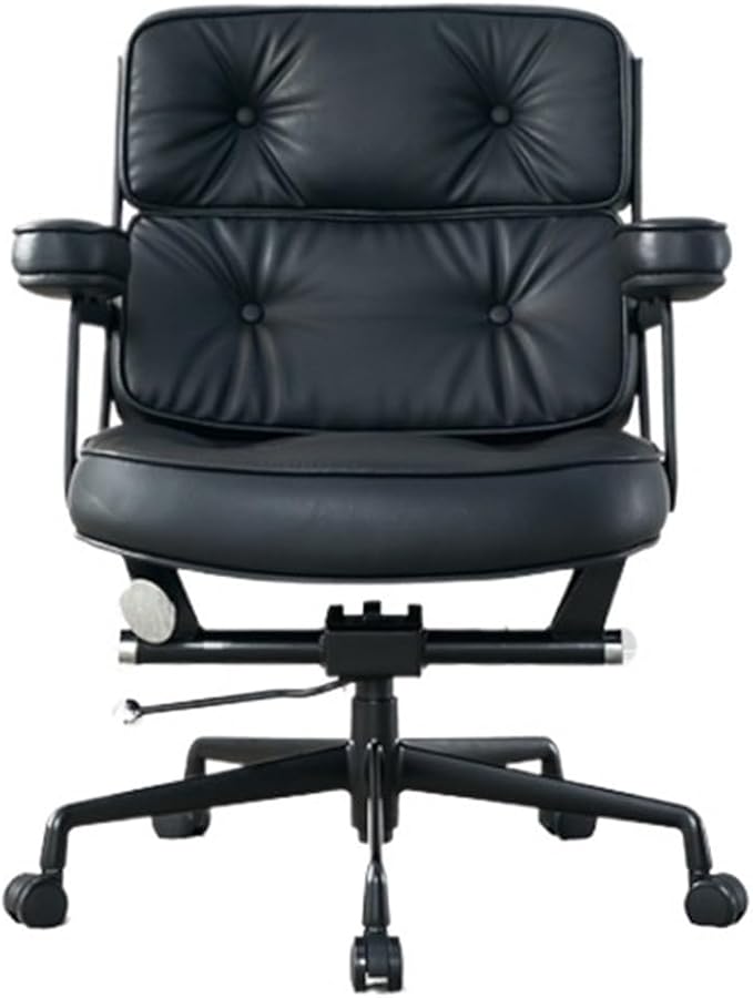 Ergonomic Office Chair, Executive Office Chair Genuine Leather Light Luxury Home \
