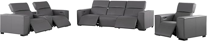 Umbria 3 Piece Power Recliner Sofa Set | Couch, Loveseat and Chair