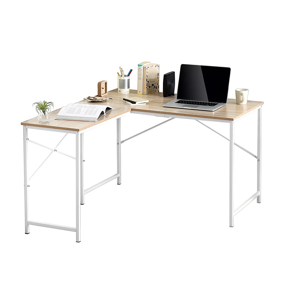 Iris Ohyama LDK-1311 Desk, Desk, Office Desk, PC Desk, L-Shaped, Width 51.2 x