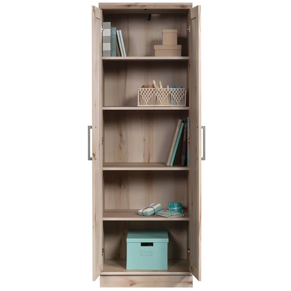 HomePlus Two Door Storage Cabinet/Pantry Cabinet, Pacific Maple Finish