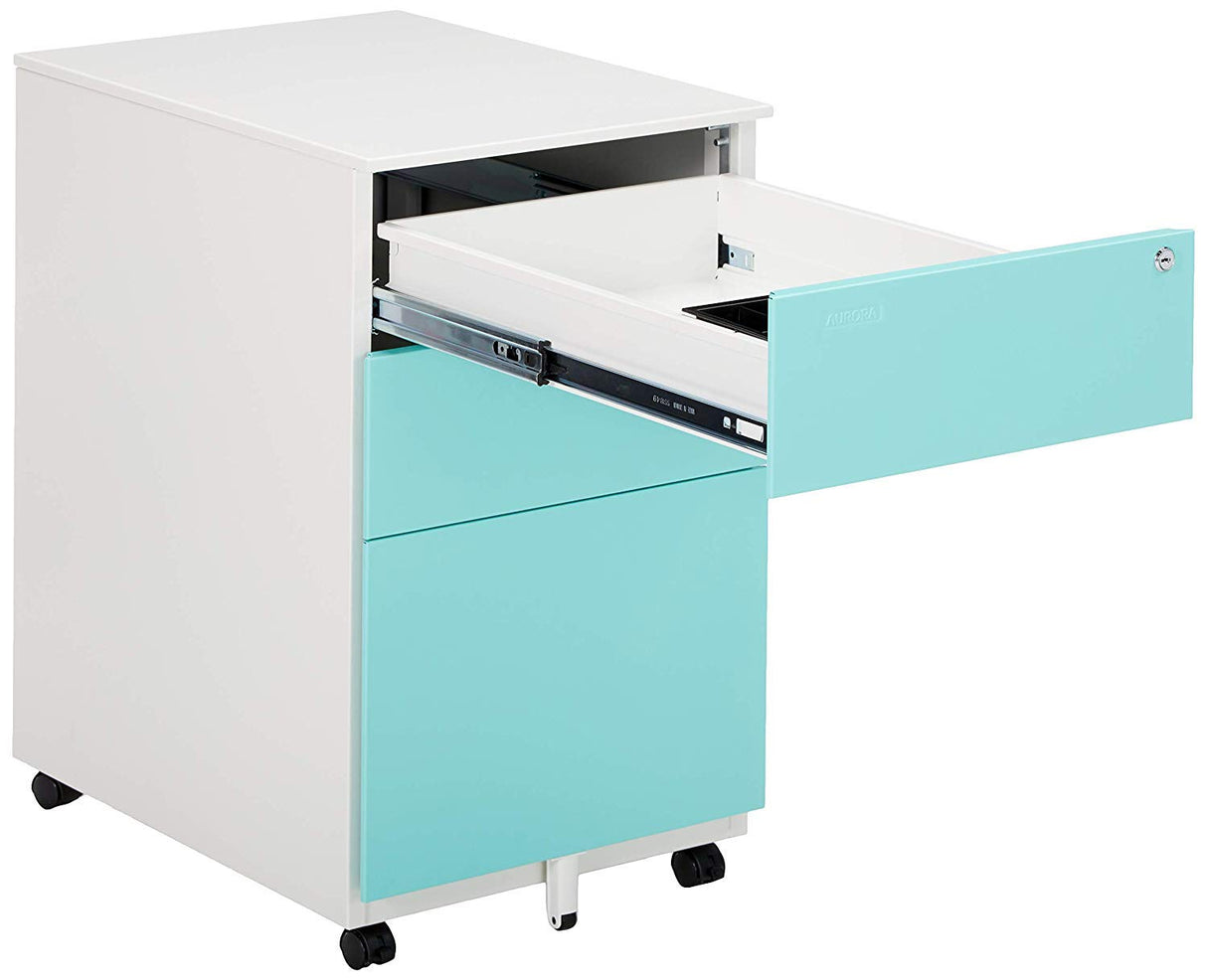 Modern Soho Design 3-Drawer Metal Mobile File Cabinet