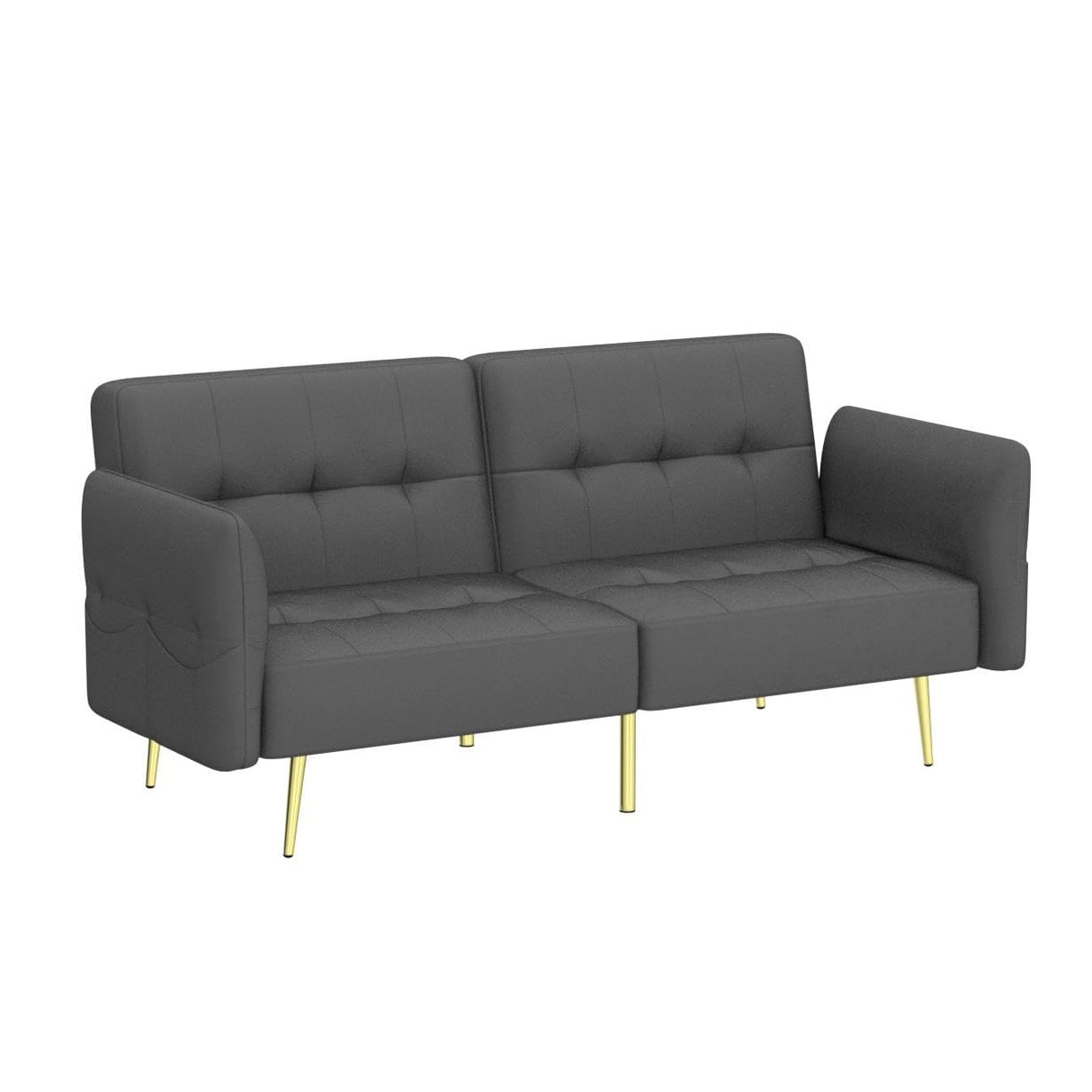 Convertible Futon Sofa Bed, Memory Foam Futon Couch Sleeper Sofa